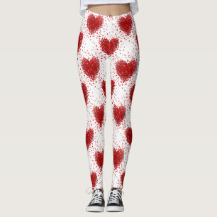 joyeux valentines jour coeur leggings