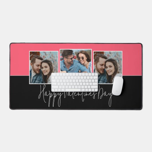 Joyeux Valentines Jour Script moderne 3 Photo (Clavier et souris)