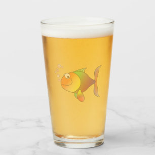 Joyeux verre de poisson