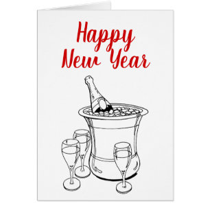 Joyeux verre de seau Champagne du Nouvel An