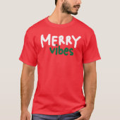 Joyeux Vibes Noël T-shirt rouge (Devant)