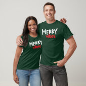 Joyeux Vibes Noël T-shirt vert (Unisexe)