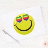 Joyeux Visage Avec Stickers Arc En Ciel (Enveloppe)