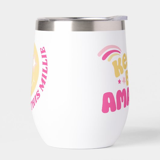 Joyeux visage Le slogan Preppy continue d'être ext (Gauche)