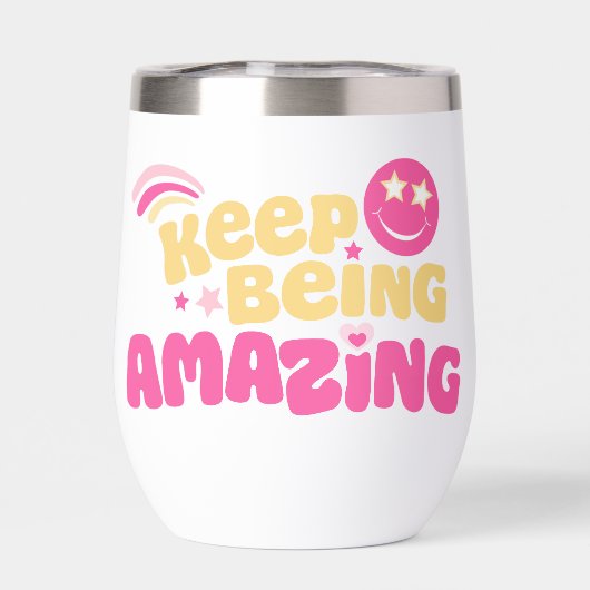 Joyeux visage Le slogan Preppy continue d'être ext (Arrière)