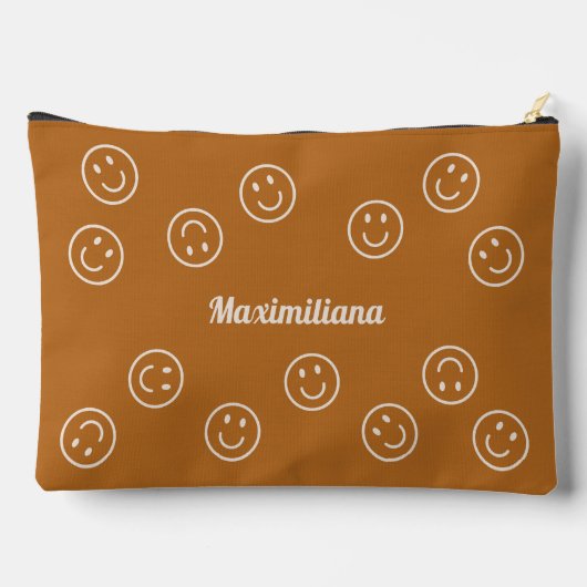 Joyeux visages sur Boho Brown - LARGE pochette d'a (Verso)