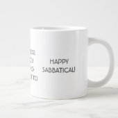 Joyeux voeu Sabbatique, Mug Université Jumbo (Droite)