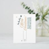 Joyeux voeux de Noël Carte de vacances (Debout devant)