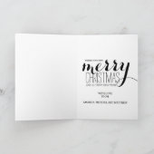 Joyeux voeux de Noël Carte de voeux photo de vacan (Intérieur)