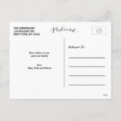 Joyeux voeux de Noël | Carte postale pour fêtes an (Dos)