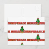 Joyeux voeux de Noël / Invitation (Devant / Derrière)