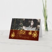 Joyeux voeux de Noël Photo Carte de Noël (Recto)