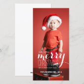 Joyeux voeux de vacances | Carte photo de vacances (Devant / Derrière)