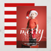 Joyeux voeux de vacances | Carte photo de vacances (Devant / Derrière)