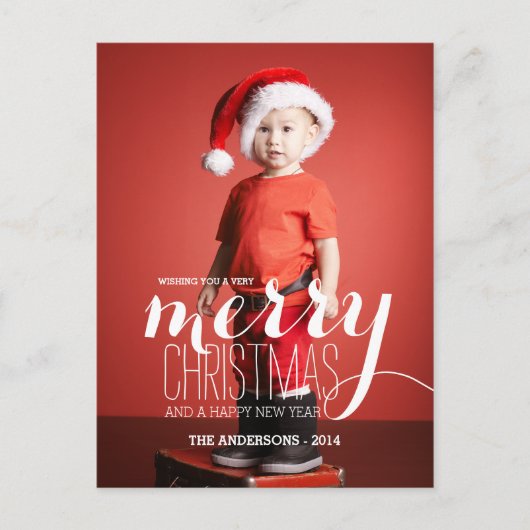 Joyeux voeux de vacances | Carte postale Holiday P (Devant)