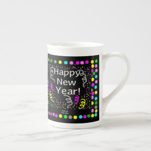 Joyeux voeux du Nouvel An Bone China Mug