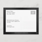 Joyeux voeux Editable Couleur Carte photo de vacan (Dos)