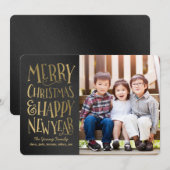 Joyeux voeux Editable couleur Cartes photos de Noë (Devant / Derrière)