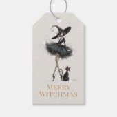 Joyeux Witchmas – Étiquette Cadeau de Sorcière Got (Devant)