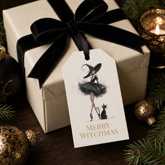 Joyeux Witchmas – Étiquette Cadeau de Sorcière Got