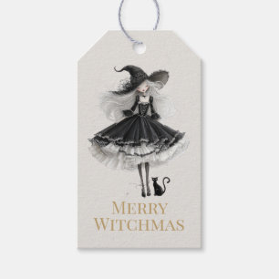 Joyeux Witchmas – Étiquette Cadeau Sorcière Gothiq