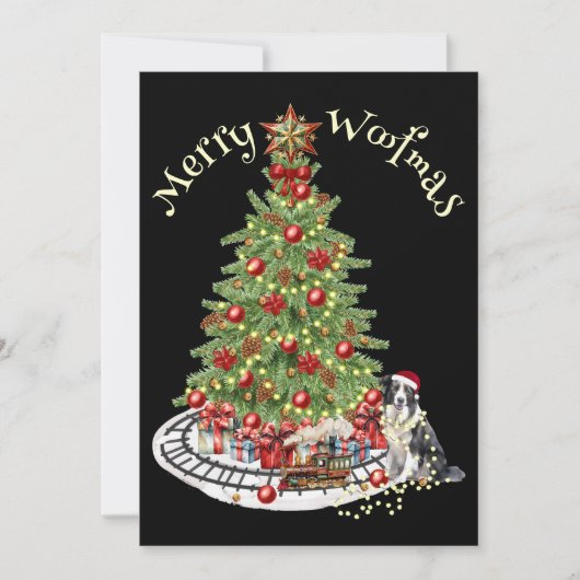 Joyeux Woofmas modèle de chien - Collie (Devant)