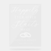 Joyeuxement à jamais commence ici Mariage personna (Recto)