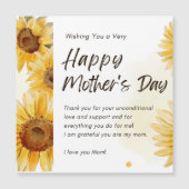 JOYEZ LA JOURNÉE DE LA MÈRE AVEC CARTE MAGNÉTIQUE  (Devant)