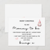 JOYEZ NOËL À MOMMY POUR ÊTRE DE LA CARTE BUMP (Devant / Derrière)