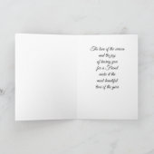 JOYEZ NOËL À **MON AMI** CARTE DE VACANCES (Intérieur)
