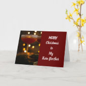 **JOYEZ NOËL À MON FRÈRE DOUCE** CARTE (Fleur jaune)