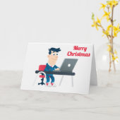 JOYEZ NOËL À UN COTRAVAILLEUR ET UNE CARTE D'AMI (Fleur jaune)