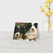 JOYEZ NOËL À UNE CARTE SPÉCIALE "TWIN" (Fleur jaune)