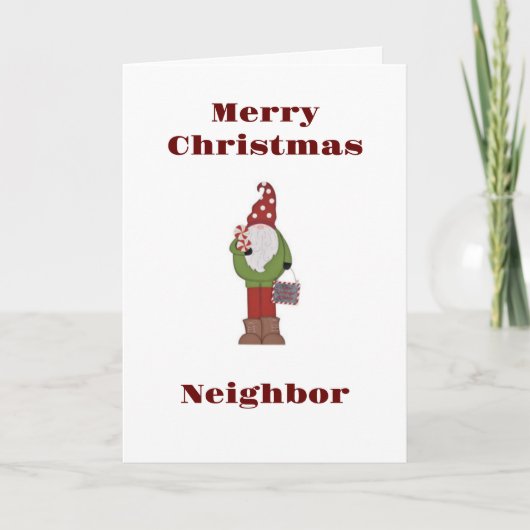 JOYEZ NOËL À **VOISINE** CARTE DE VACANCES (Devant)