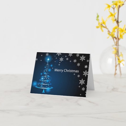 JOYEZ NOËL/HEUREUSE CARTE D'ARBRE DU NOUVEL AN (Fleur jaune)