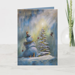 Joyfoy Light - Snowman Christmas Kaart