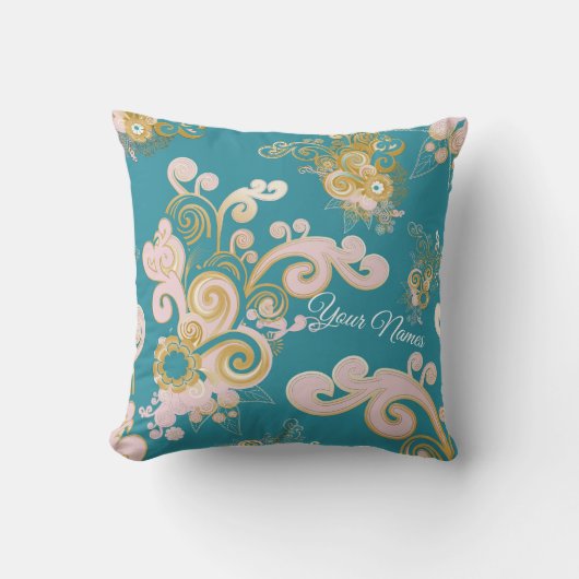 Joyful abstract flower - ontwerp kussen (Voorkant)