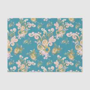 Joyful abstract flower - ontwerp tissuepapier