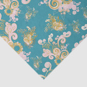 Joyful abstract flower - ontwerp tissuepapier (Detail)