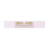 Joyful Abstract roze, Sky-blue - roze bloemen Uitnodigingen Wikkel (Vlak)