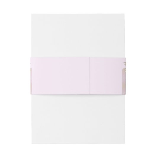 Joyful Abstract roze, Sky-blue - roze bloemen Uitnodigingen Wikkel (Achterkant Voorbeeld)