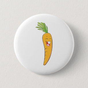 Joyful Asian Carrot Vegetable Ronde Button 5,7 Cm