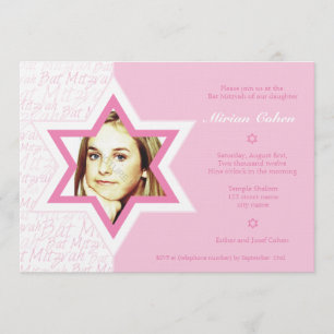 Joyful - Bat Mitzvah Uitnodiging