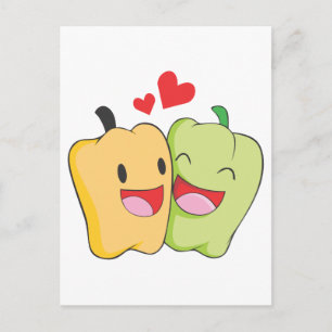 Joyful Bell Pepper Lovers Briefkaart