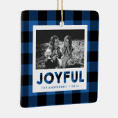Joyful Blue Buffalo Pset Photo Ornament (Rechts)