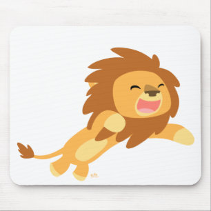 Joyful Cartoon Lion mousepad Muismat