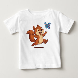Joyful Chase – Happy Squirrel & Butterfly