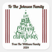 Joyful Christmas Festive Sticker (Devant)