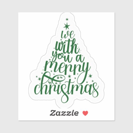 Joyful Christmas Festive Sticker (Feuille)