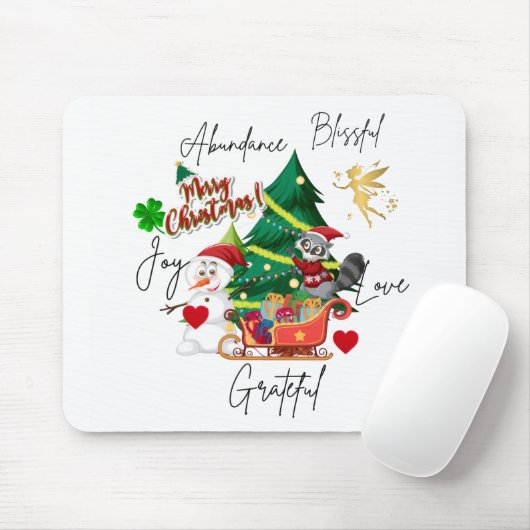 Joyful Christmas Mouse Pad | Holiday Desk Gift Muismat (Met muis)